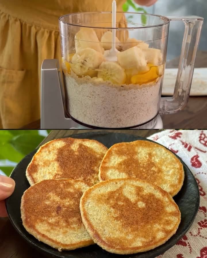 Pancake alla banana e avena