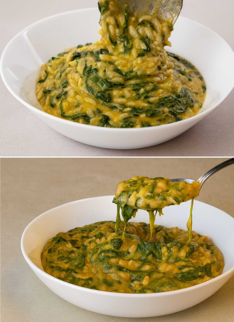 Cremosi senza panna, sazianti senza ingrassare: risoni con cannellini e spinaci, la mia ricetta leggera preferita (solo 420 Kcal a porzione!)