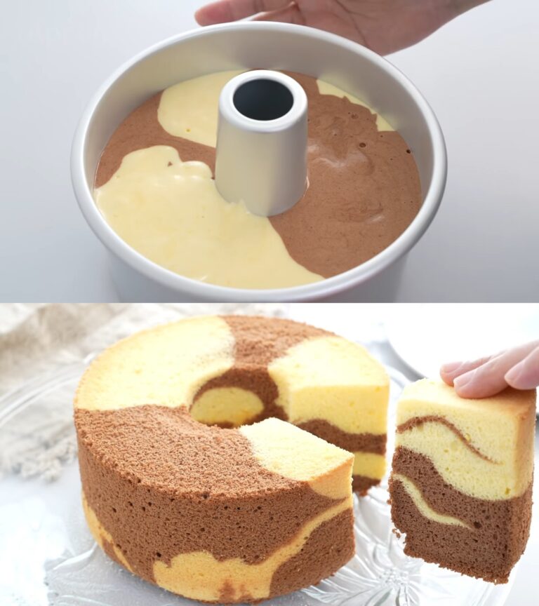 Pan di Spagna marmorizzato