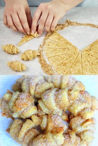 Sono dei mini croissant alle noci dal sapore fantastico, che riescono sempre alla perfezione.