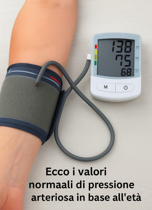 Ecco quali sono i valori normali di pressione sanguigna a seconda dell’età. La tabella qui: