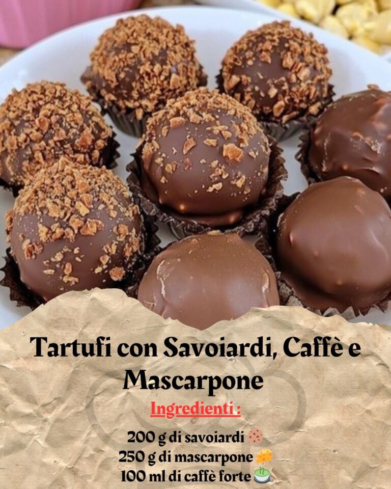 Tartufi con Savoiardi, Caffè e Mascarpone