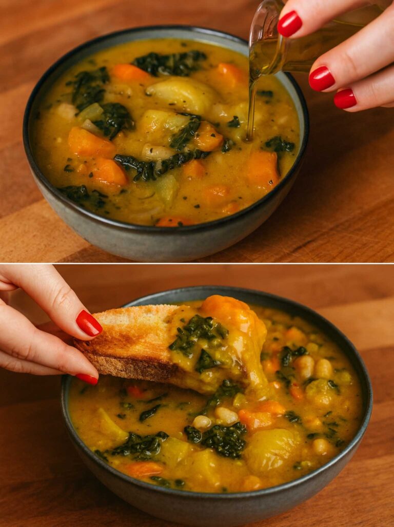 Una zuppa antica, super nutriente e ricca di fibre: la Frantoiana toscana, una bomba sana ricca di verdure e sazia con solo ingredienti naturali!