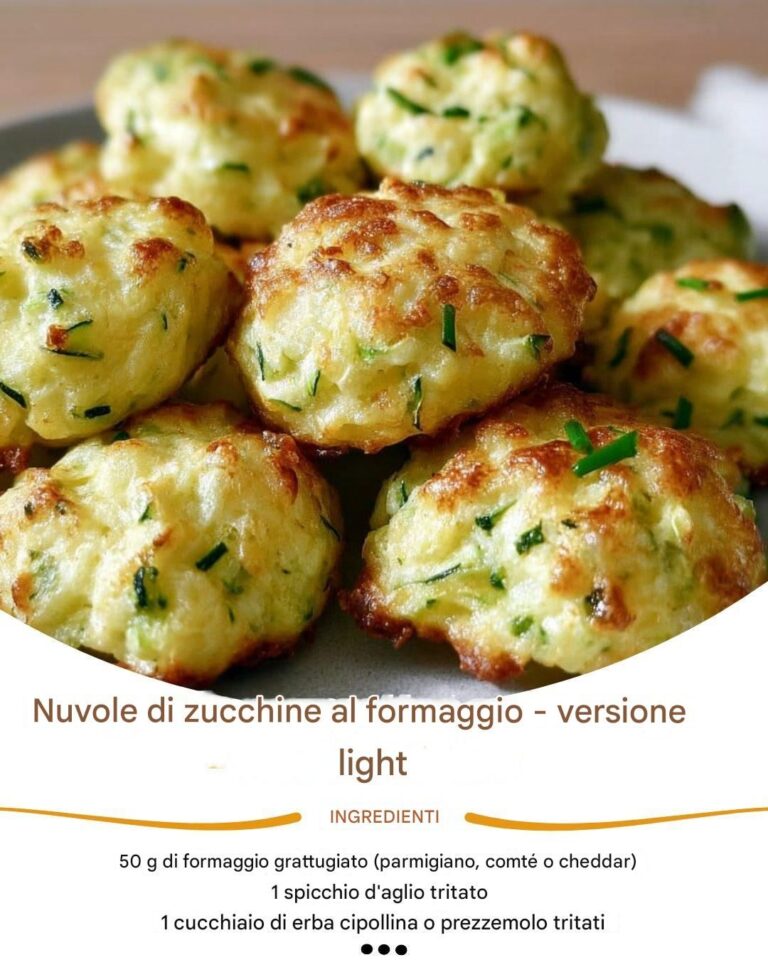 Nuvolette di zucchine al formaggio – versione leggera
