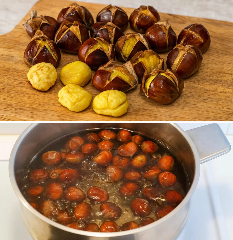 Il metodo dell’acqua bollita per avere castagne più morbide e che si sbucciano facilmente