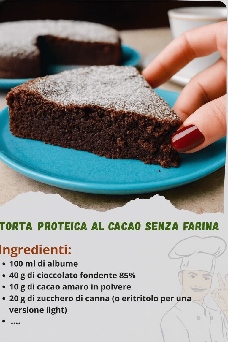 La mia ricetta “furba” per una torta cioccolatosa ma light: solo albumi e cacao, resta sofficissima per giorni e ha solo 120 Kcal a fetta!