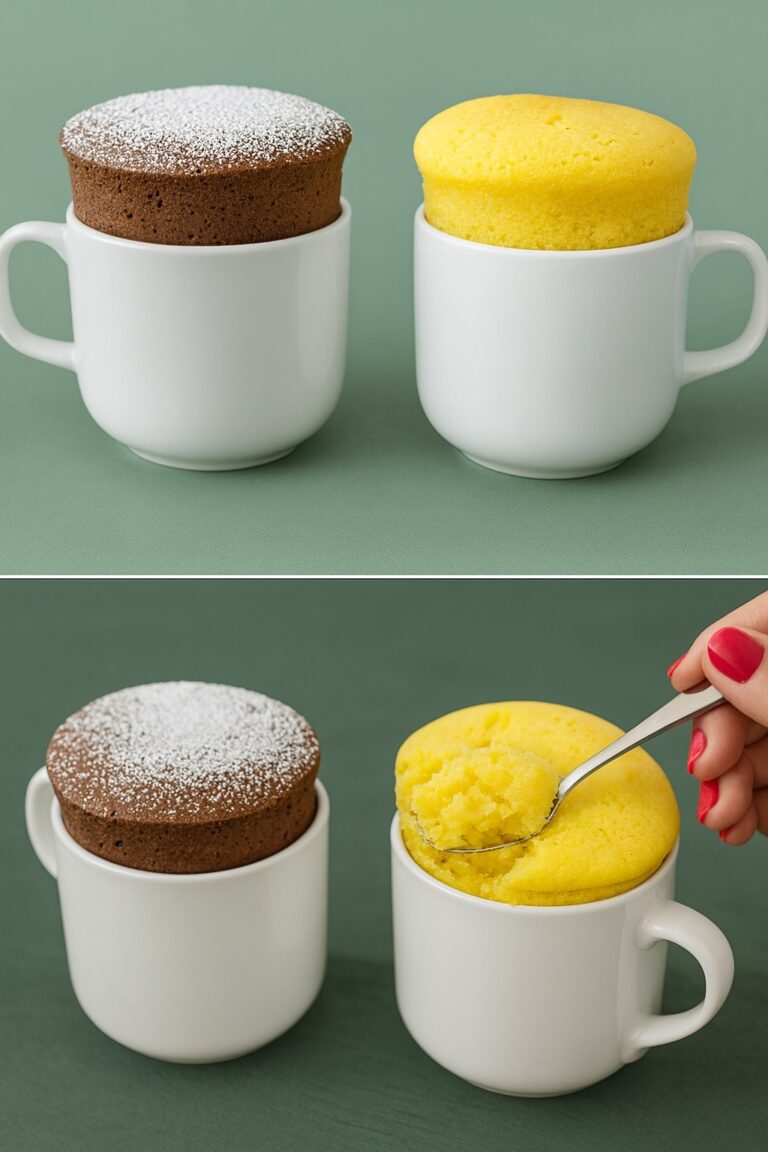 La ricetta furba che mi salva dalle voglie improvvise: mescoli gli ingredienti in una tazza e dopo 2 minuti la torta è pronta