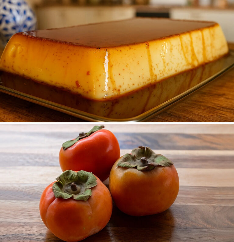 Créme caramel di cachi senza zucchero: gustoso e leggerissimo