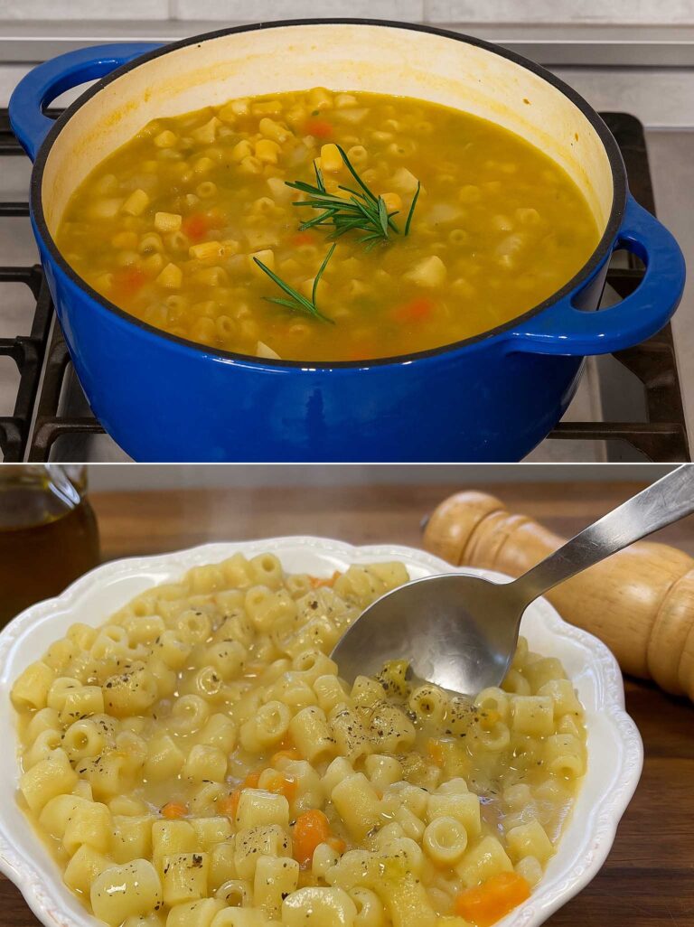 Semplice, buona e fa pure bene: la mia minestra di pasta e patate come la faceva la nonna, più sana di così non si può!