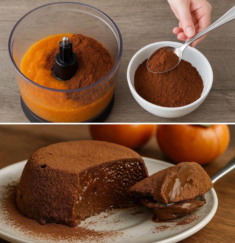 Come preparare un gustoso budino di cachi con 2 ingredienti, senza zucchero