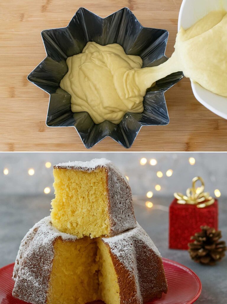 Il dolce delle feste che non fa ingrassare: torta pandoro con ricotta e arancia, non serve burro e né olio per renderla soffice (con solo 210 kcal)!