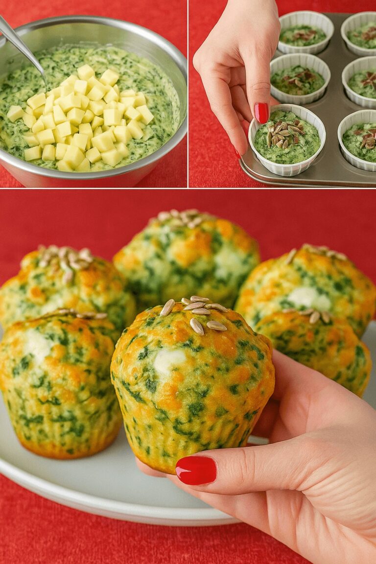 Altro che rustici pesanti! Questi muffin agli spinaci sono soffici, leggeri, tengono a bada la fame e sono ricchi di ferro | Solo 140 Kcal a porzione!