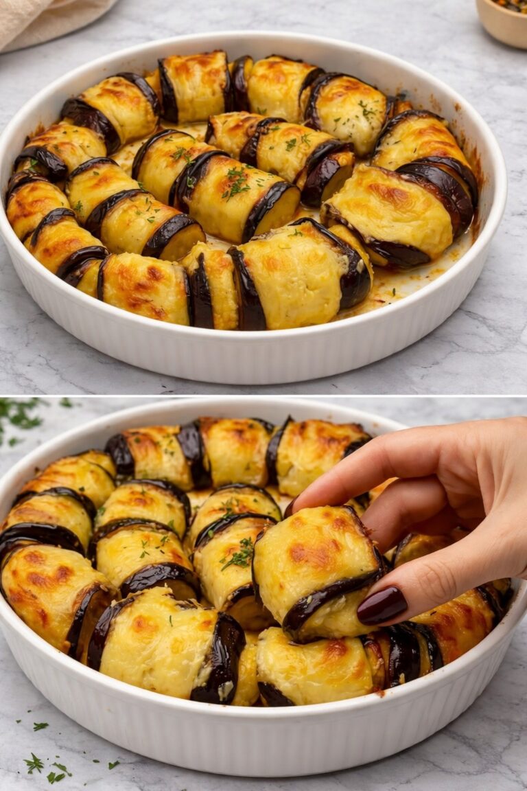 Non devo friggere e non sporco nulla: rotolini di melanzane che faccio sempre d’estate pronti in meno di un’ora e con solo 150 Kcal!