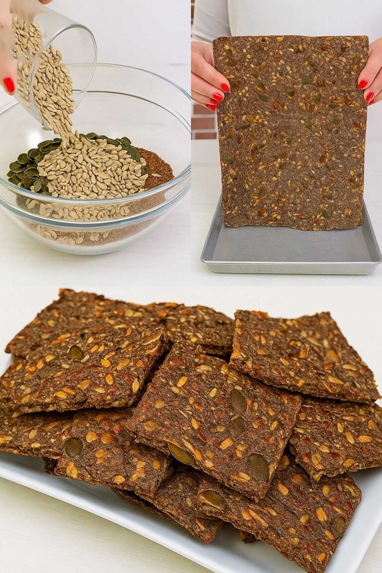 Li preparo quando ho fame ma non voglio sgarrare, questi crackers mi salvano la giornata: croccanti, sani e pieni di fibre
