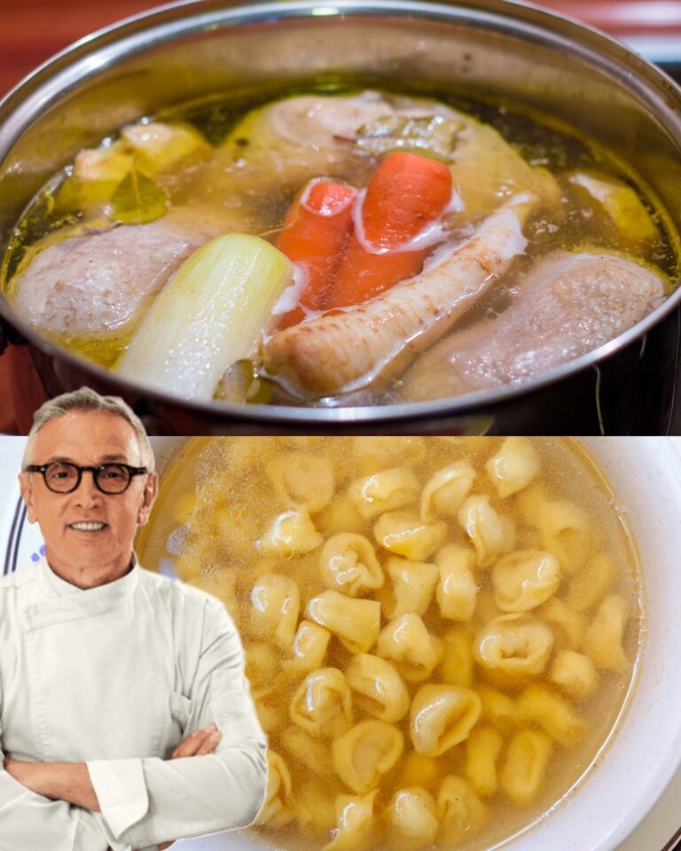 Brodo perfetto di Bruno Barbieri: la ricetta tradizionale per tortellini e cappelletti