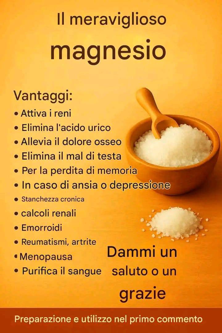 Il potere del magnesio scopri