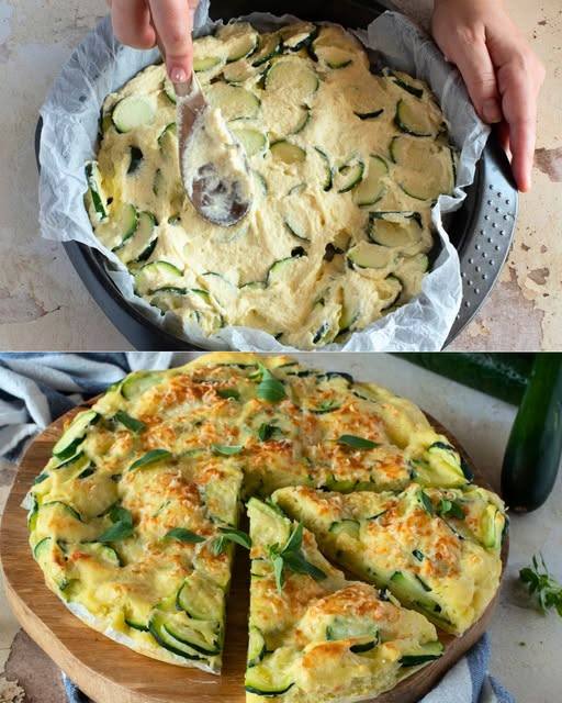 Zucchine, uova, formaggio e ricotta! La ricetta della torta rustica saporita che amerai
