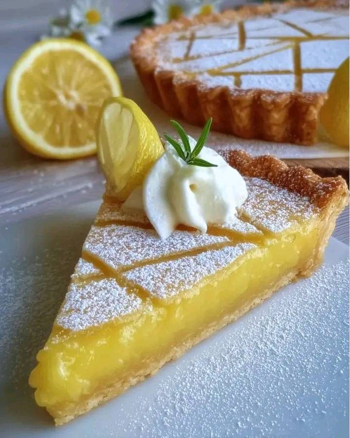 Crostata con crema al limone