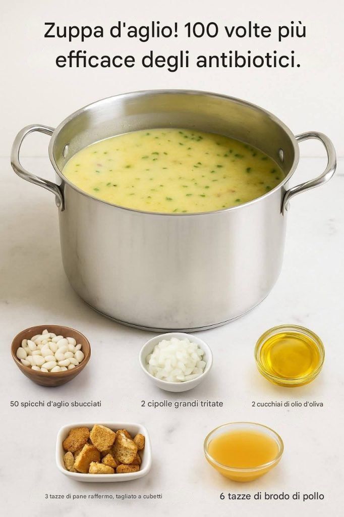 Zuppa d’aglio: 100 volte più efficace degli antibiotici naturali!