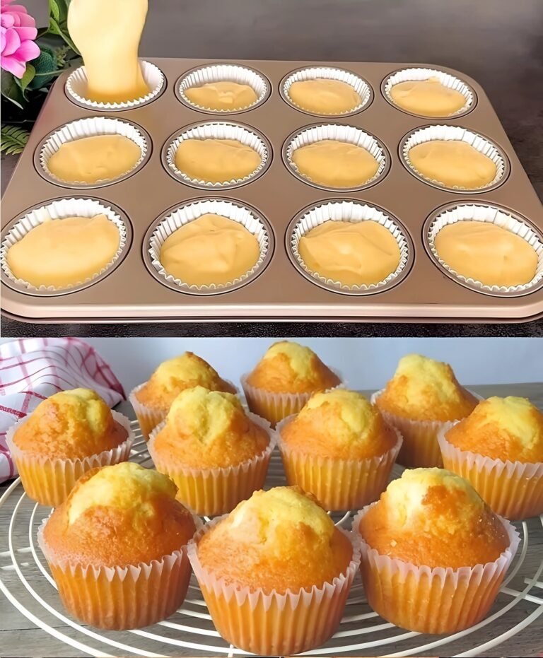 Cupcake soffici che si sciolgono in bocca: un dessert delicato pronto in 15 minuti! 🍋🧁