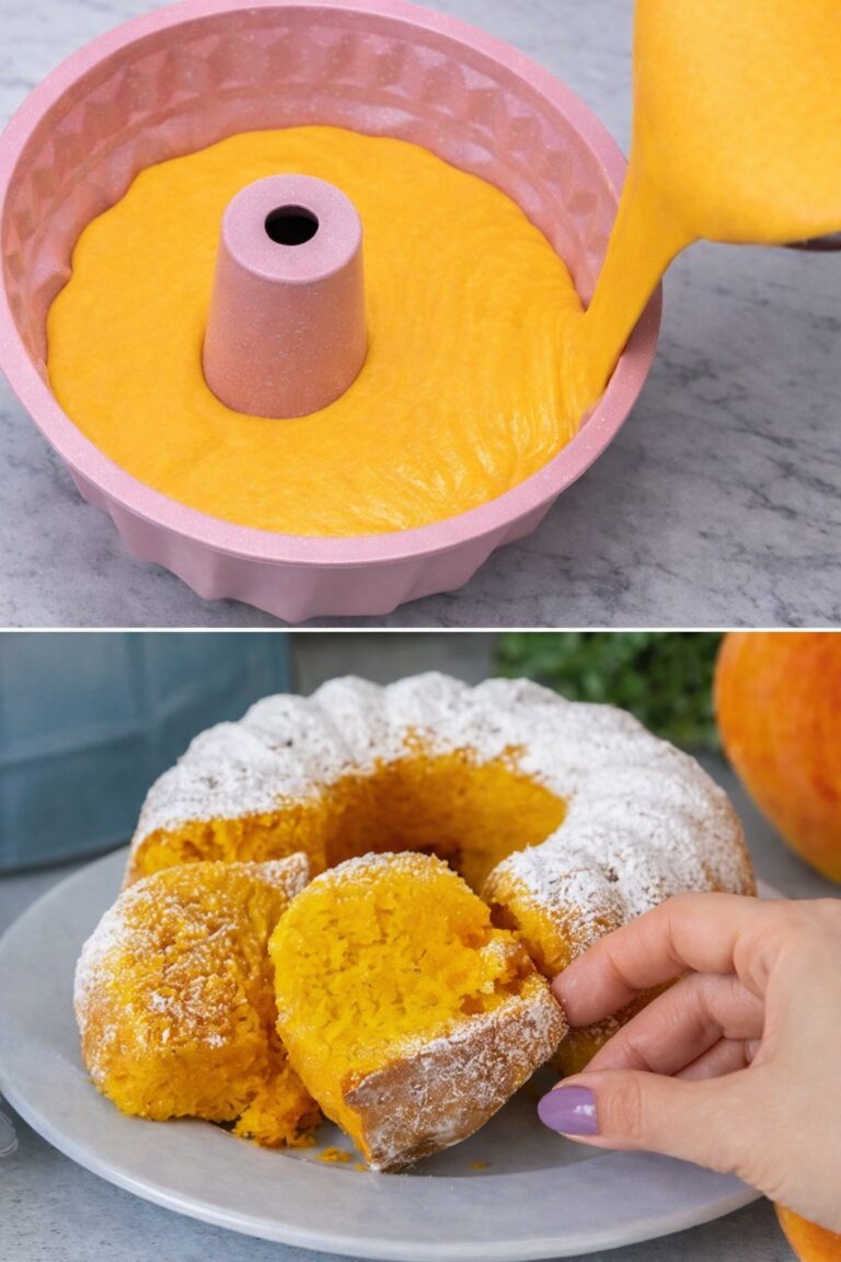 Questa torta d’autunno con zucca e arancia la preparo in frullatore e viene sempre perfetta (solo 190 calorie a fetta!)