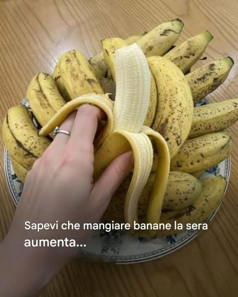 Se mangi banane la sera, aumenterai il tuo… Vedi altro