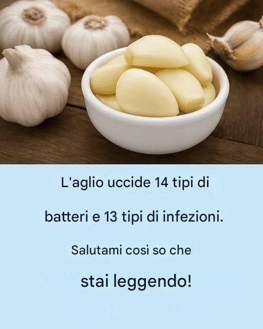 Aglio: l’antibiotico naturale che debella le infezioni. Per continuare a ricevere le mie ricette, basta dire qualcosa… Grazie!