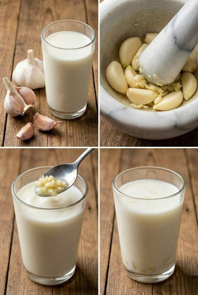 Mescola l'aglio con il latte e mi ringrazierai