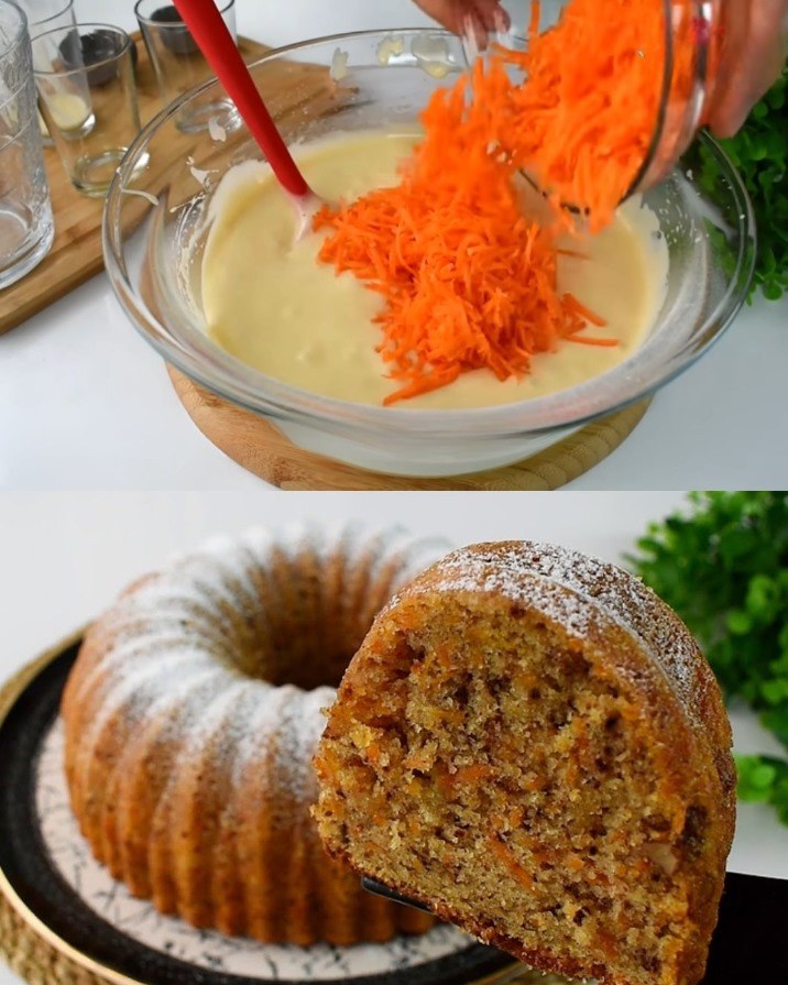 La Torta di carote e noci