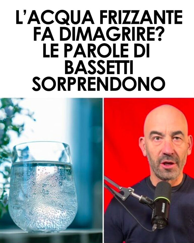 Acqua frizzante e dimagrimento: cosa dice Matteo Bassetti sui 3 benefici reali
