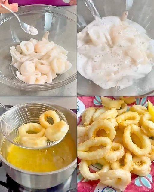 Fritti di calamari: il metodo per averli croccanti fuori e morbidi