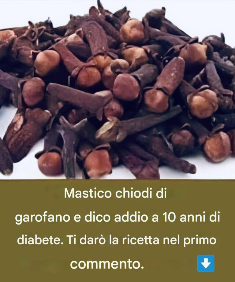 Mastico chiodi di garofano e dico addio a 10 anni di diabete… Vi do la ricetta